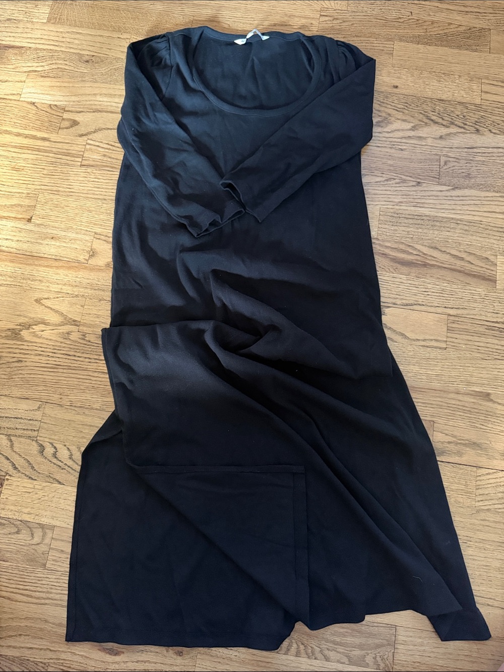 The Nines by Hatch Maternity Size L  Black Long-Sleeve Maxi Dress